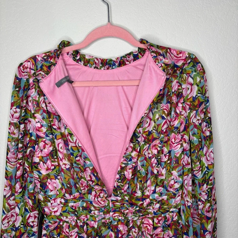 New with Tags Julia Jordan Chiffon Mock-Neck Shift Dress - Picture 5 of 9